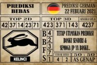Prediksi Germany Hari Ini 22 Februari 2021