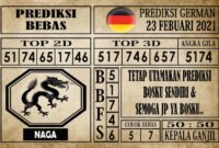 Prediksi Germany Hari Ini 23 Februari 2021