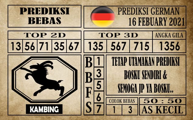 Prediksi Germany Hari Ini 16 Februari 2021