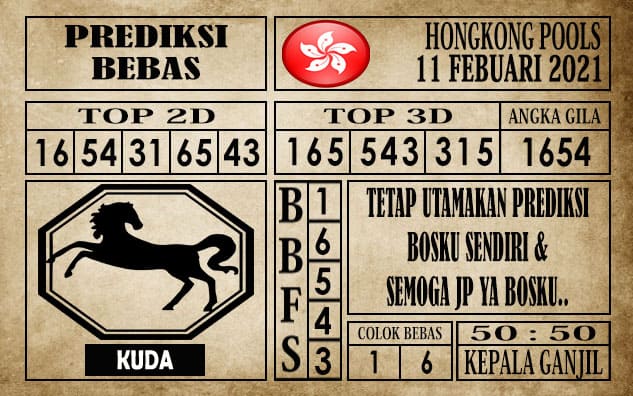 Prediksi Hongkong Pools Hari Ini 11 Februari 2021