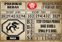 Prediksi Hongkong Pools Hari Ini 17 Februari 2021