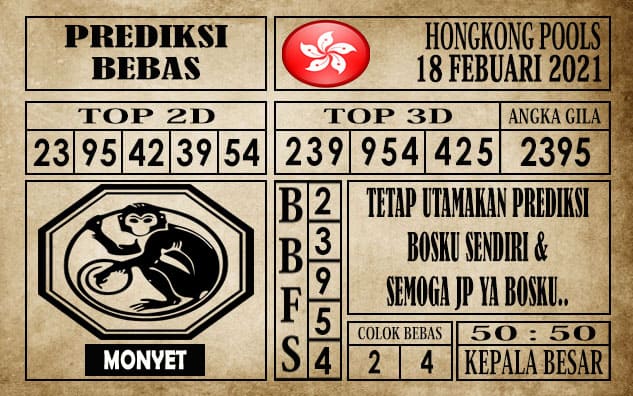 Prediksi Hongkong Pools Hari Ini 18 Februari 2021