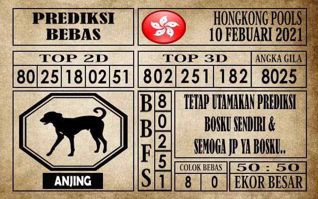Prediksi Hongkong Pools Hari Ini 10 Februari 2021