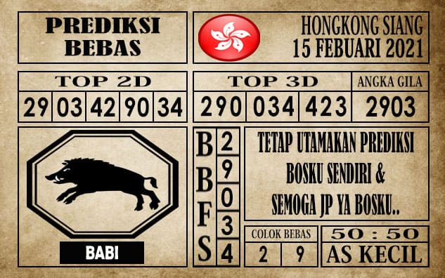 Prediksi Hongkong Siang Hari Ini 15 Februari 2021