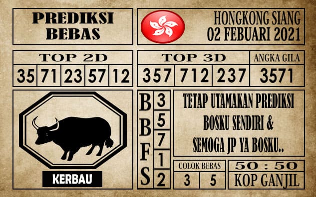 Prediksi Hongkong Siang Hari Ini 02 Febuari 2021