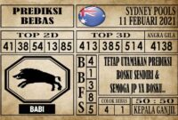 Prediksi Sydney Pools Hari Ini 11 Februari 2021