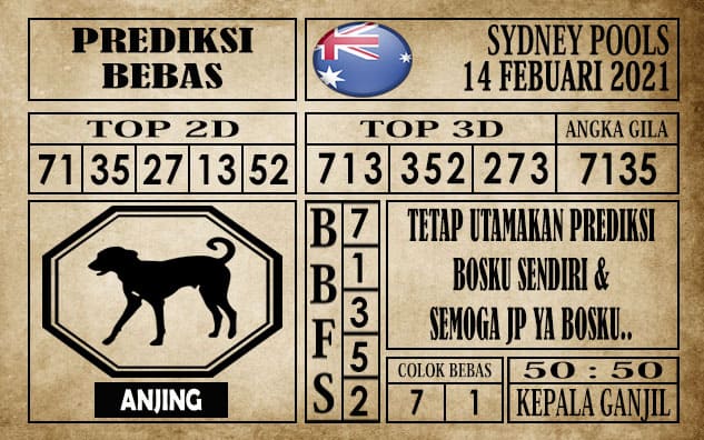 Prediksi Sydney Pools Hari Ini 14 Februari 2021