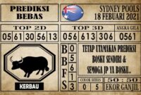 Prediksi Sydney Pools Hari Ini 18 Februari 2021