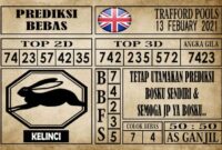 Prediksi Trafford Pools Hari Ini 13 Februari 2021