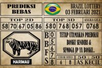 Prediksi Brazil Lottery Hari Ini 03 Februari 2021