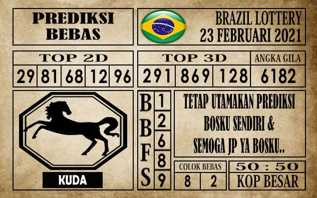 Prediksi Brazil Lottery Hari Ini 23 Februari 2021