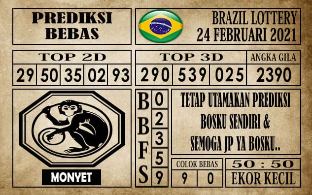 Prediksi Brazil Lottery Hari Ini 24 Februari 2021