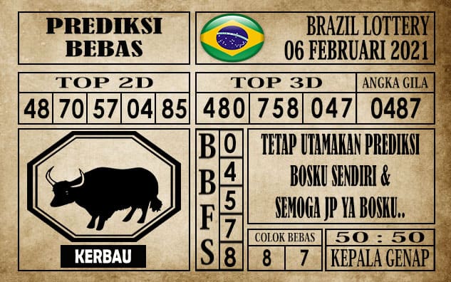 Prediksi Brazil Lottery Hari Ini 06 Februari 2021