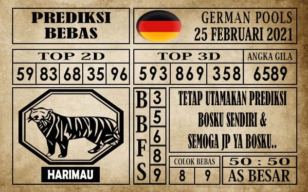 Prediksi Germany Hari Ini 25 Februari 2021