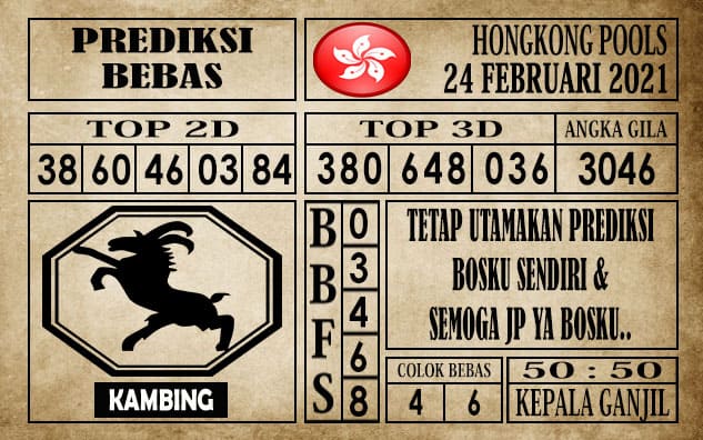 Prediksi Hongkong Pools Hari Ini 24 Februari 2021
