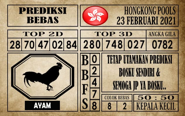 Prediksi Hongkong Pools Hari Ini 23 Februari 2021