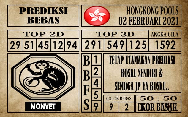 Prediksi Hongkong Pools Hari Ini 02 Februari 2021