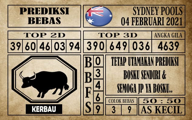 Prediksi Sydney Pools Hari ini 04 Februari 2021