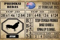 Prediksi Sydney Pools Hari ini 27 Februari 2021