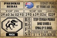 Prediksi Sydney Pools Hari ini 07 Februari 2021