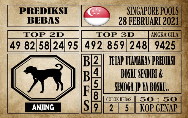 Prediksi Singapore Pools Hari ini 28 Februari 2021