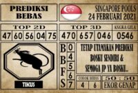 Prediksi Singapore Pools Hari ini 24 Februari 2021 Prediksi Singapore Pools Hari ini 24 Februari 2021
