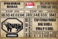 Prediksi Singapore Pools Hari ini 27 Februari 2021 Prediksi Singapore Pools Hari ini 27 Februari 2021