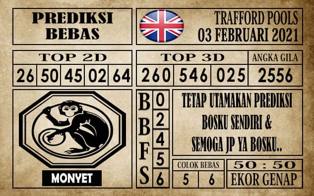 Prediksi Trafford Pools Hari Ini 03 Februari 2021