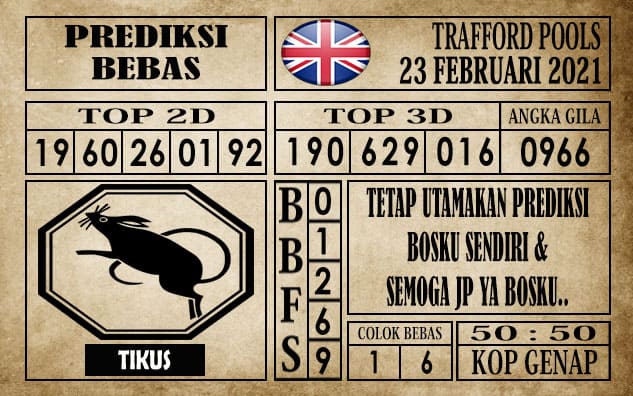 Prediksi Trafford Pools Hari Ini 23 Februari 2021