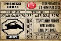 Prediksi Turkish Lottery Hari ini 24 Februari 2021