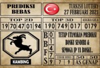 Prediksi Turkish Lottery Hari ini 27 Februari 2021
