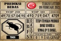 Prediksi Turkish Lottery Hari ini 09 Februari 2021
