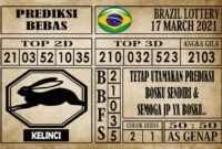 Prediksi Brazil Lottery Hari Ini 17 Maret 2021