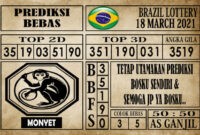 Prediksi Brazil Lottery Hari Ini 18 Maret 2021