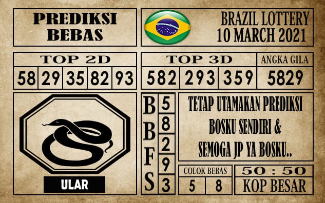 Prediksi Brazil Lottery Hari Ini 10 Maret 2021