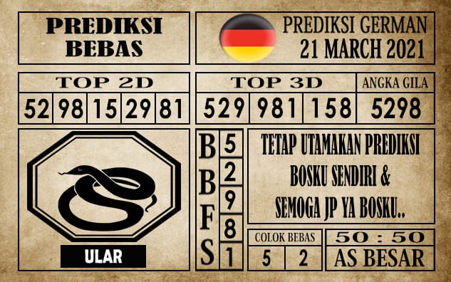 Prediksi Germany Hari Ini 21 Maret 2021