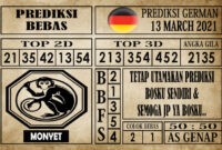 Prediksi Germany Hari Ini 13 Maret 2021