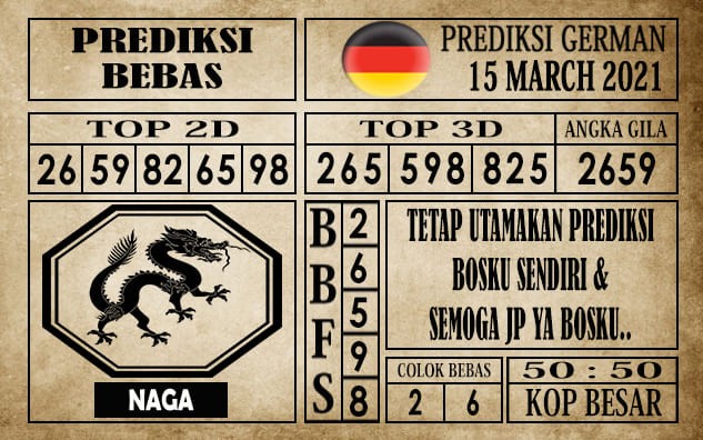 Prediksi Germany Hari Ini 15 Maret 2021