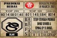 Prediksi Hongkong Pools Hari Ini 18 Maret 2021