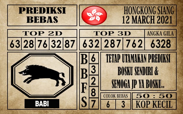Prediksi Hongkong Siang Hari Ini 12 Maret 2021