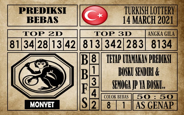 Prediksi Turkish Lottery Hari Ini 14 Maret 2021