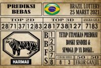 Prediksi Brazil Lottery Hari Ini 25 Maret 2021 Prediksi Brazil Lottery Hari Ini 25 Maret 2021