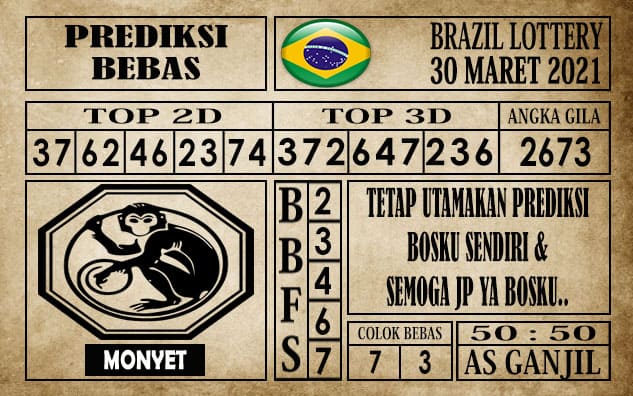Prediksi Brazil Lottery Hari Ini 30 Maret 2021