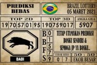 Prediksi Brazil Lottery Hari Ini 05 Maret 2021