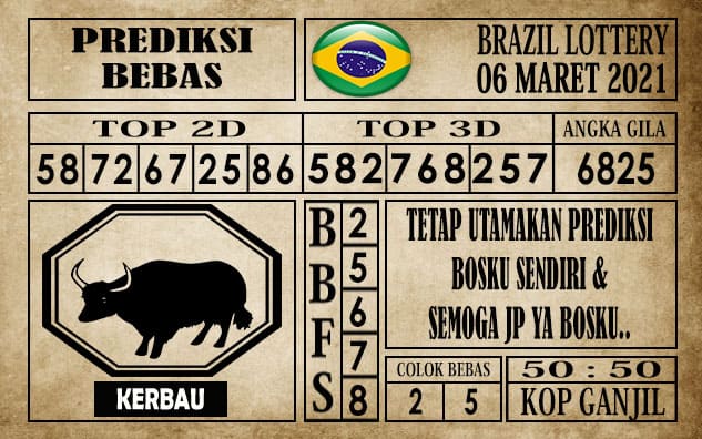 Prediksi Brazil Lottery Hari Ini 06 Maret 2021