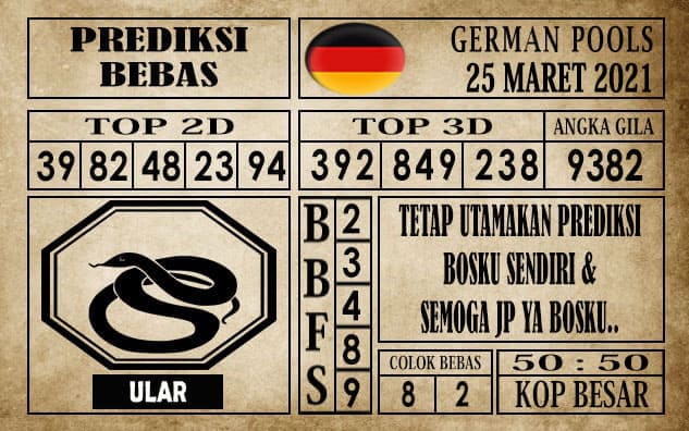 Prediksi Germany Hari Ini 25 Maret 2021