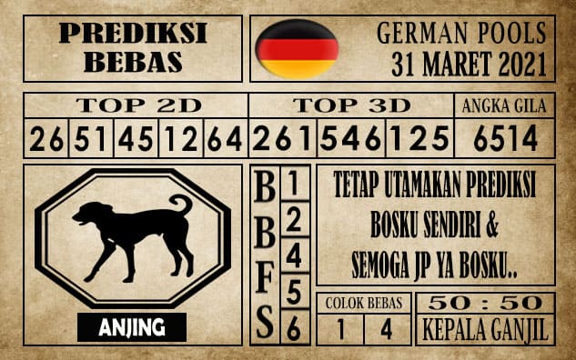 Prediksi Germany Hari Ini 31 Maret 2021