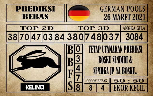 Prediksi Germany Hari Ini 26 Maret 2021