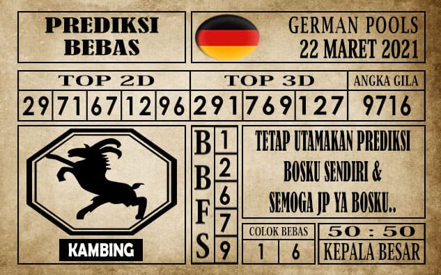 Prediksi Germany Hari Ini 22 Maret 2021