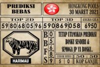 Prediksi Hongkong Pools Hari Ini 30 Maret 2021